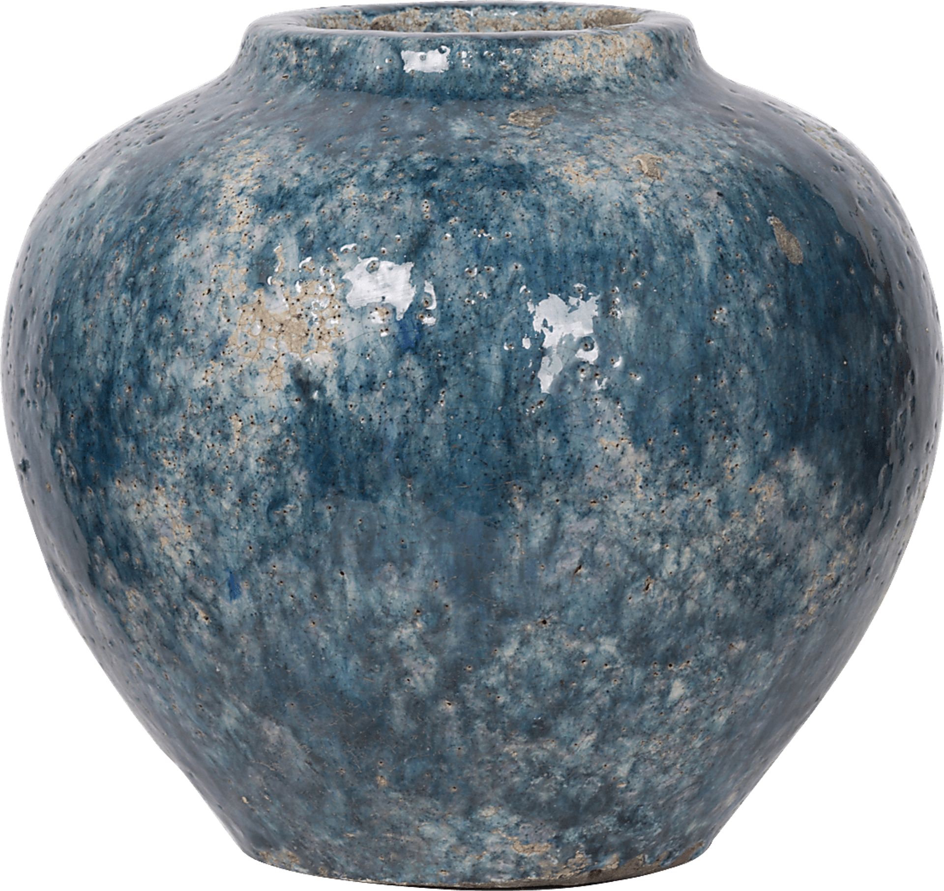 Baneberry Blue Indoor/Outdoor Vase - Image 1