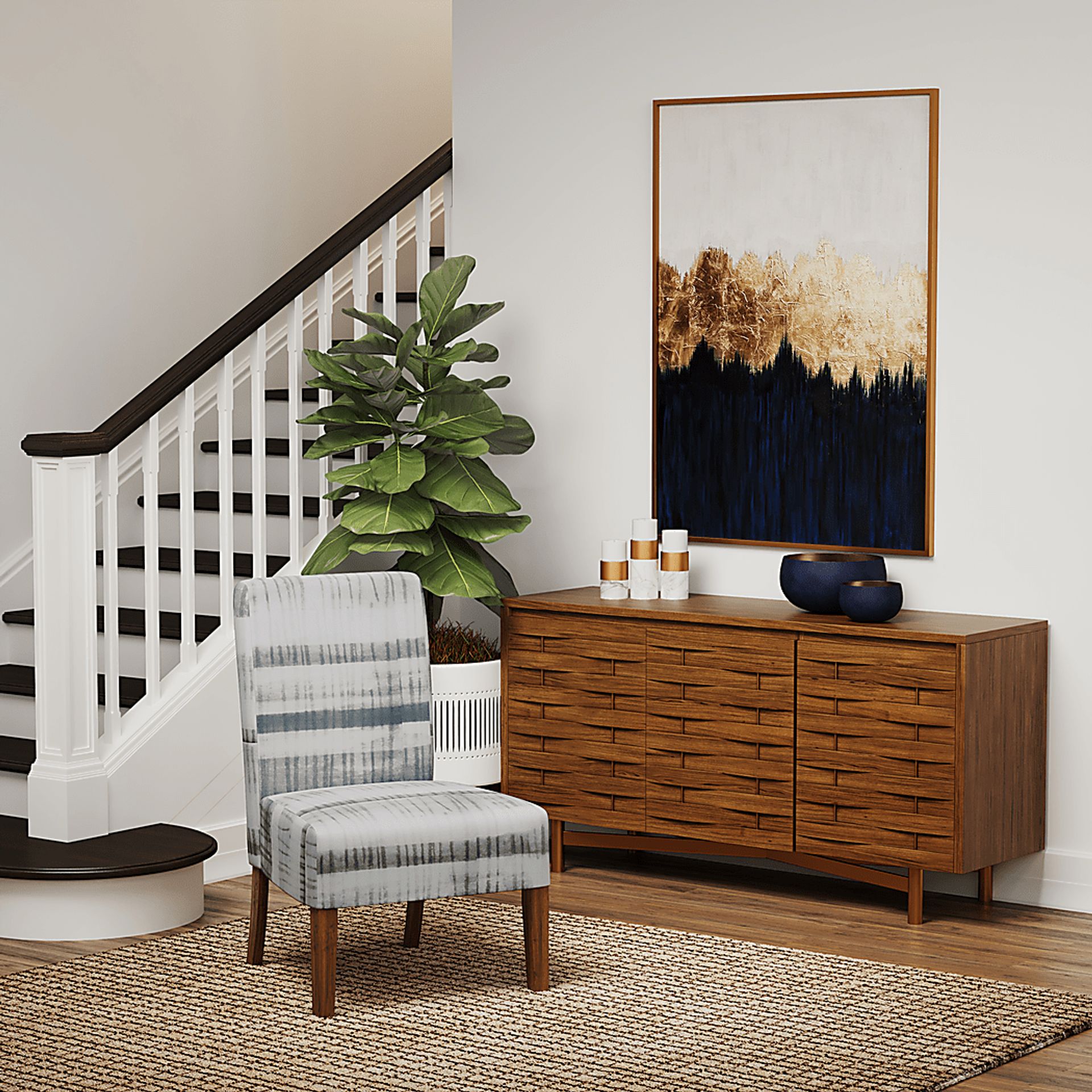 Banerna Blue Accent Chair - Image 6