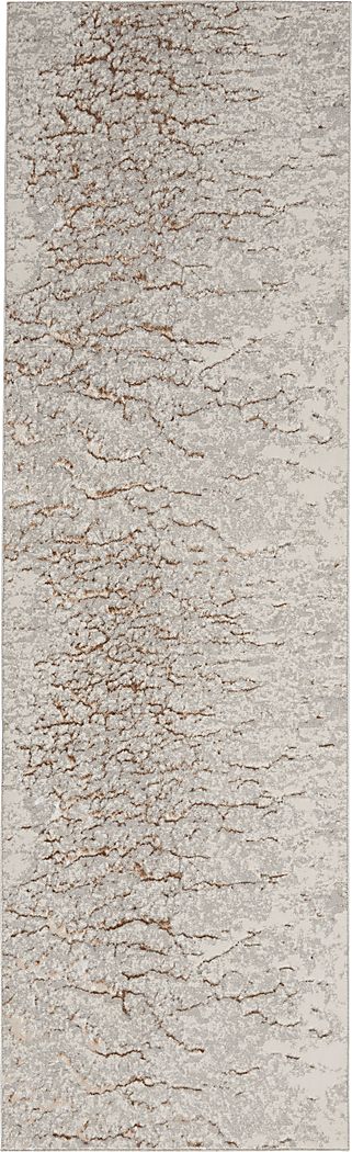 Banja Gray 2'2 x 7'6 Runner Rug