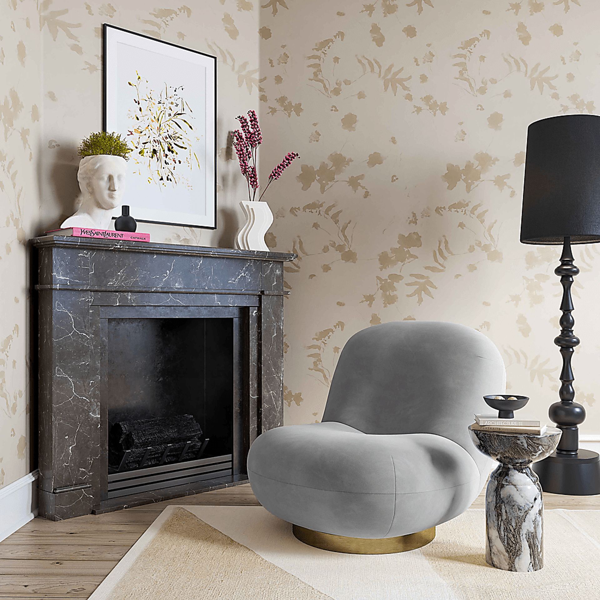 Bankshill Gray Accent Chair - Image 5