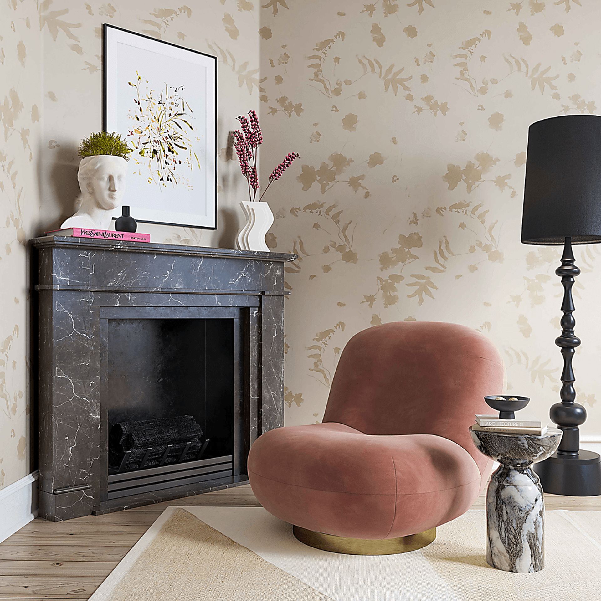 Bankshill Mauve Accent Chair - Image 5