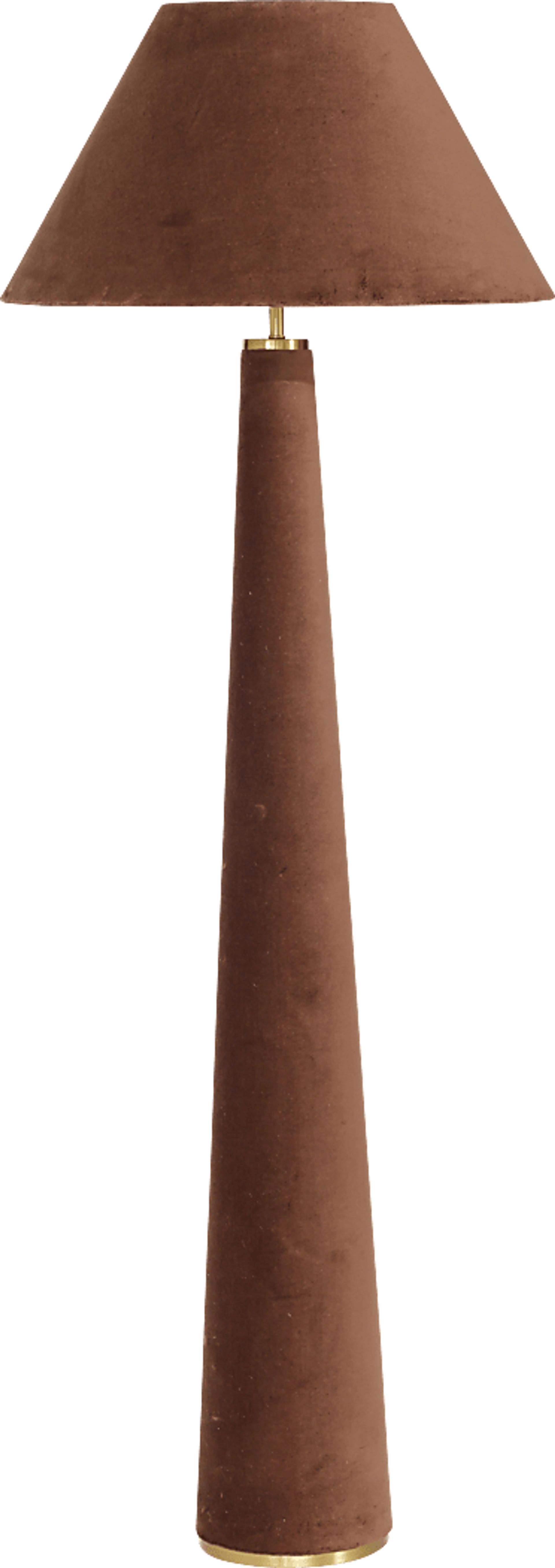 Banneker Shade Brown Floor Lamp - Image 1