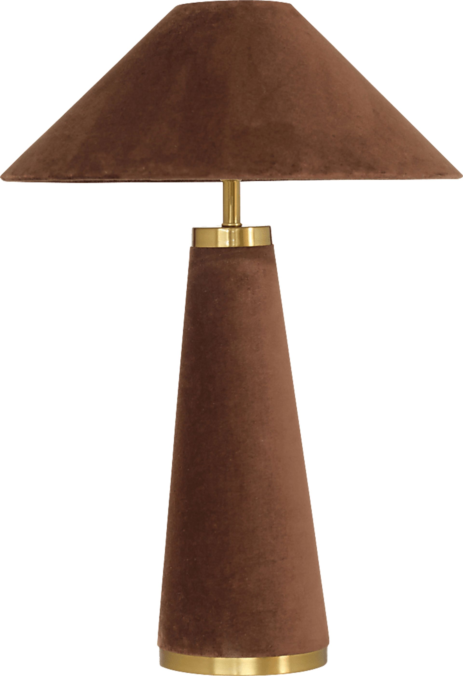 Banneker Shade Brown Lamp - Image 1
