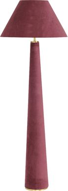 Banneker Shade Burgundy Floor Lamp