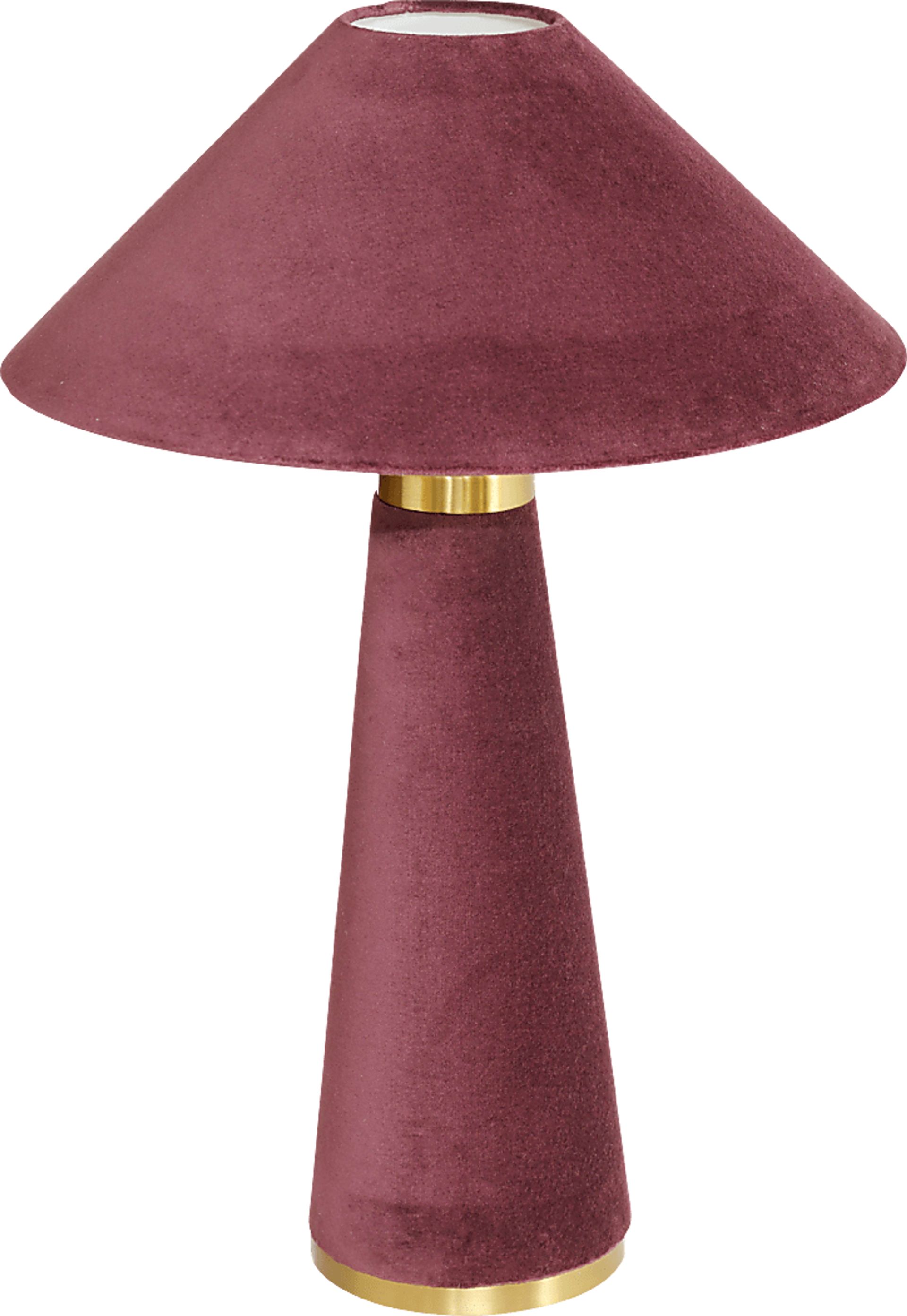 Banneker Shade Burgundy Lamp - Image 3