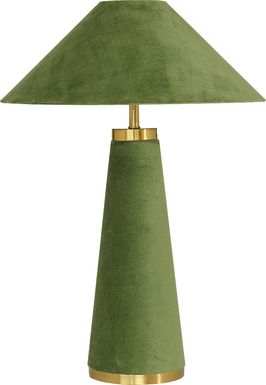 Banneker Shade Green Lamp