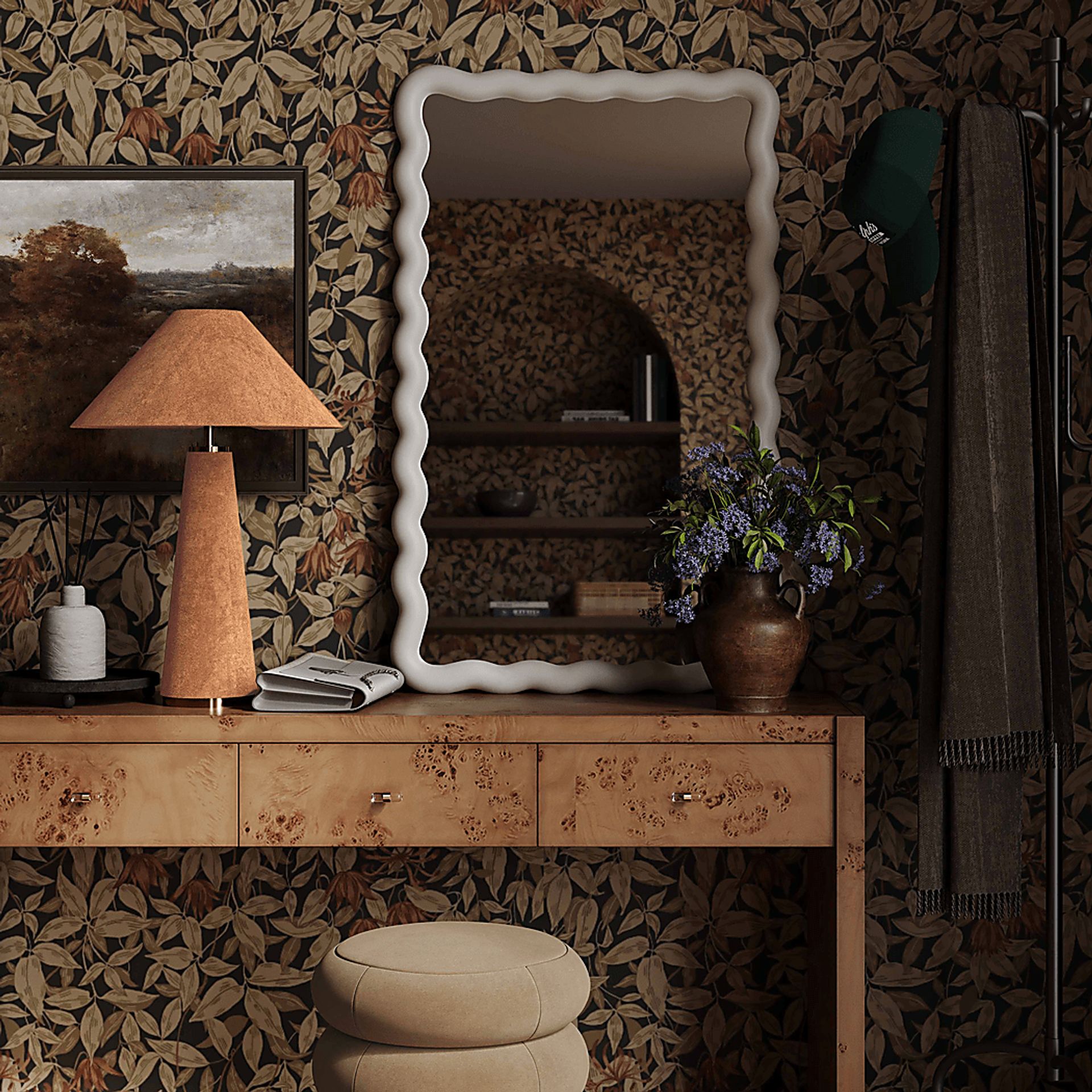Banneker Shade Terracotta Lamp - Image 3
