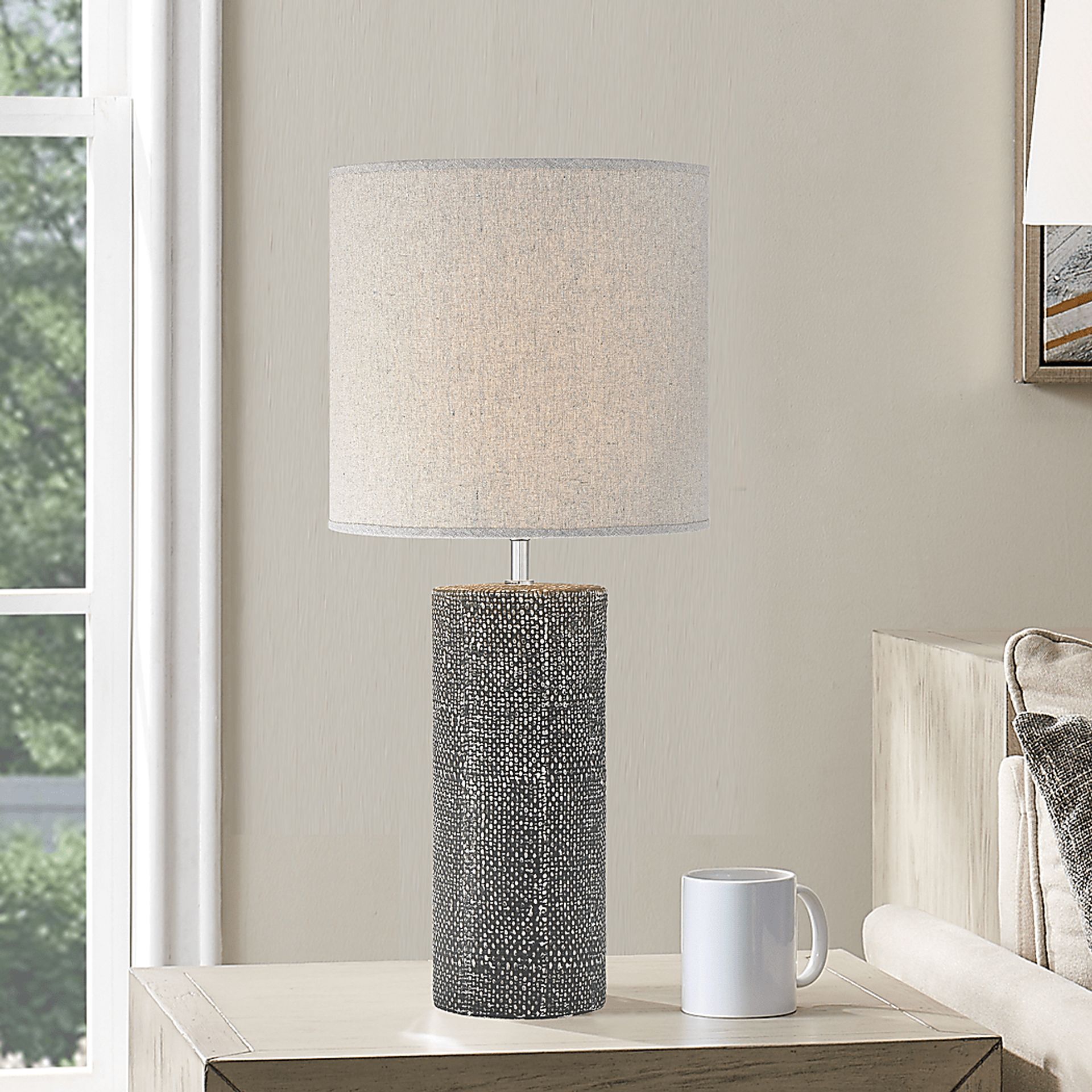 Banner Lane Gray Table Lamp - Image 4