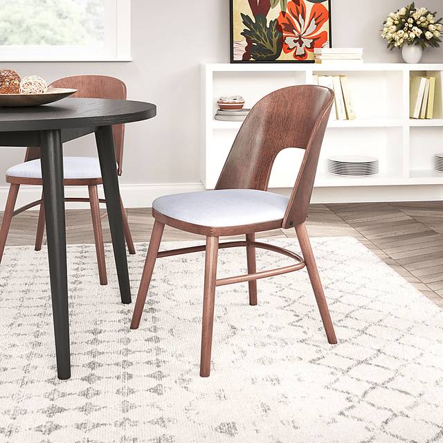 Banneret Walnut Dining Chair, Set of 2 - Thumbnail - Image 2