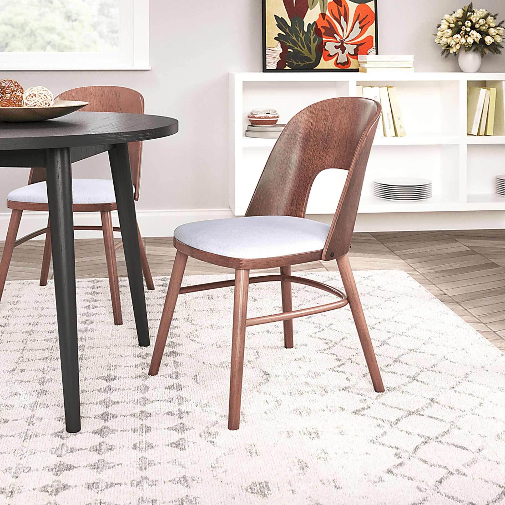 Banneret Walnut Dining Chair, Set of 2 - Image 2