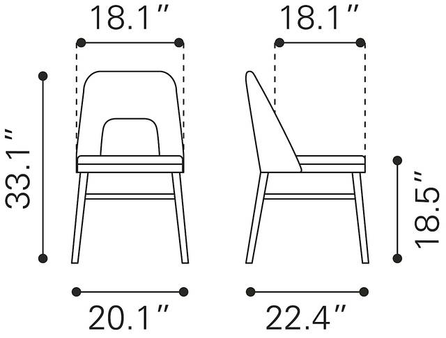 Banneret Walnut Dining Chair, Set of 2 - Thumbnail - Image 10