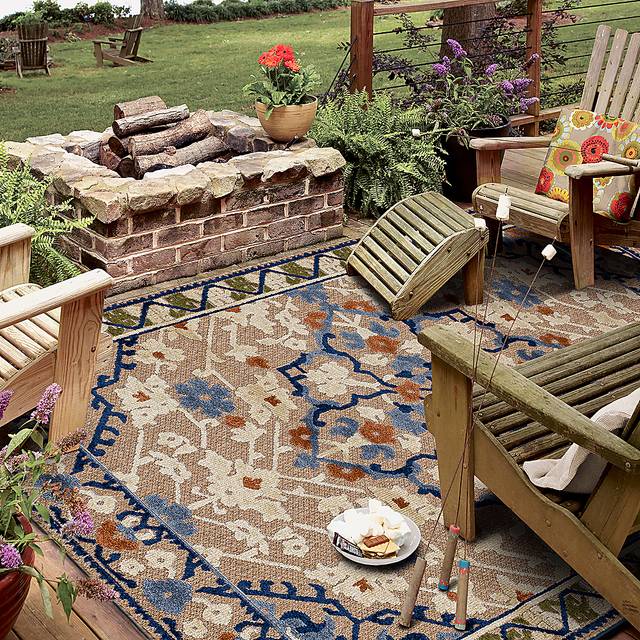 Bannia Bay Multi 6' x 9' Indoor/Outdoor Rug - Thumbnail - Image 3