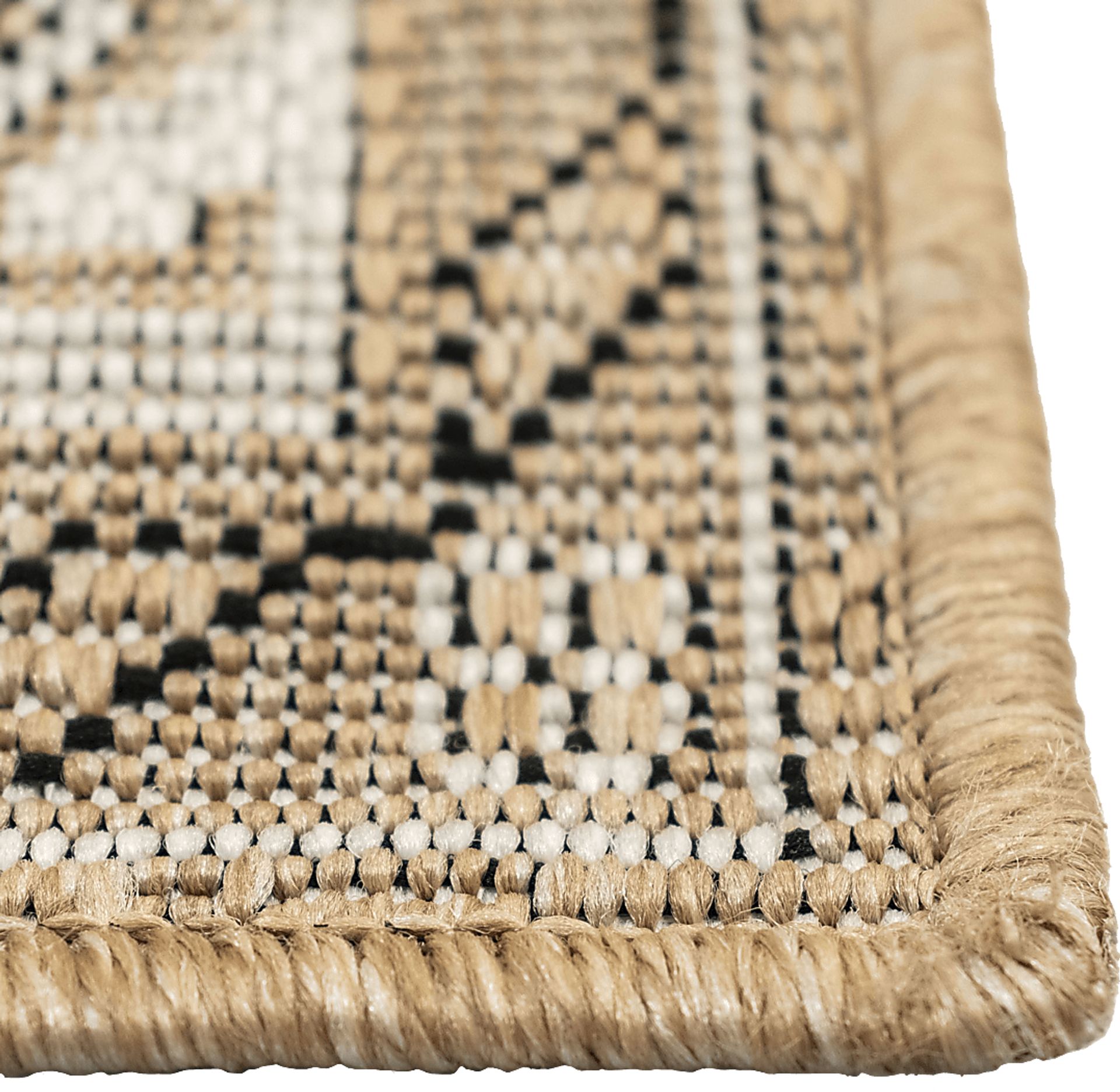 Bannigan Natural 4'10 x 7'6 Indoor/Outdoor Rug - Image 6