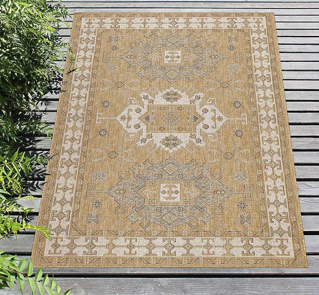 Bannigan Natural 6'6 x 9'4 Indoor/Outdoor Rug - Thumbnail - Image 3