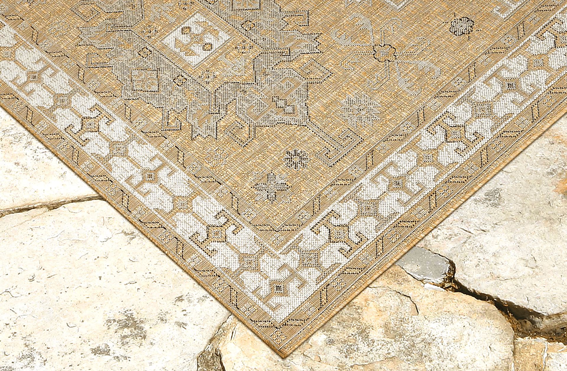 Bannigan Natural 7'10 Square Indoor/Outdoor Rug - Image 7