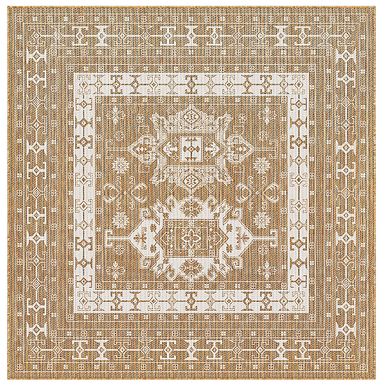 Bannigan Natural 7'10 Square Indoor/Outdoor Rug