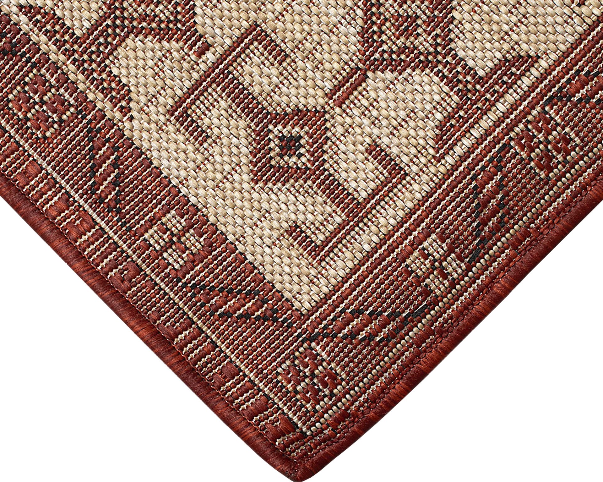 Bannigan Red 7'10 x 9'10 Indoor/Outdoor Rug - Image 5