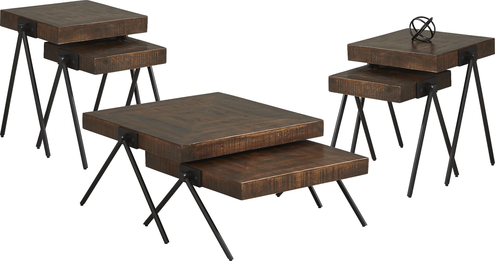 Exton Brown 5 Pc Living Room - Image 2