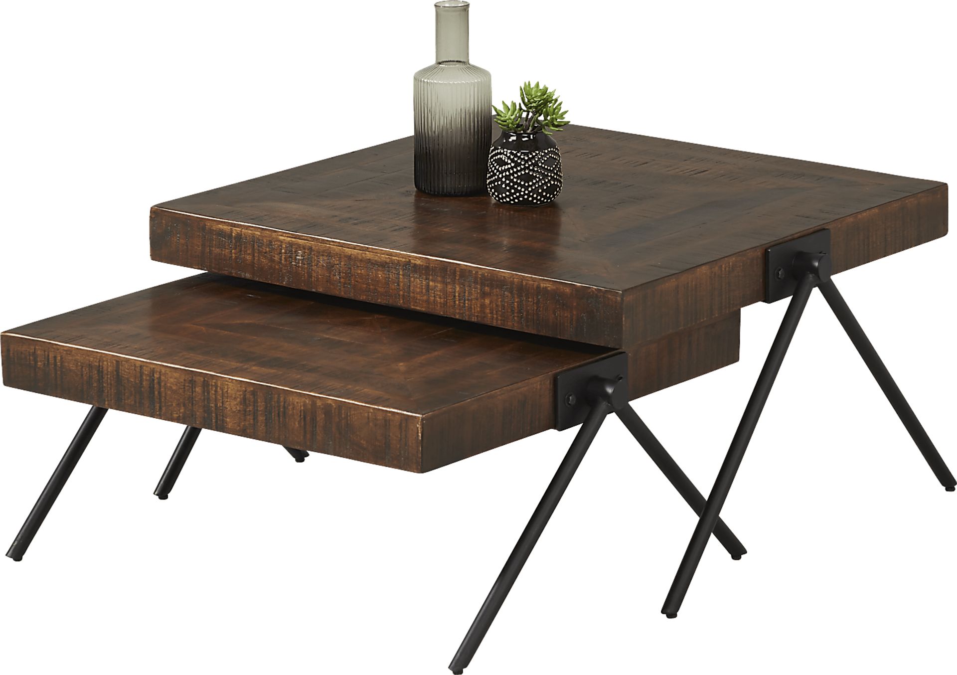 Banning Tobacco Nesting Cocktail Table Set - Image 2