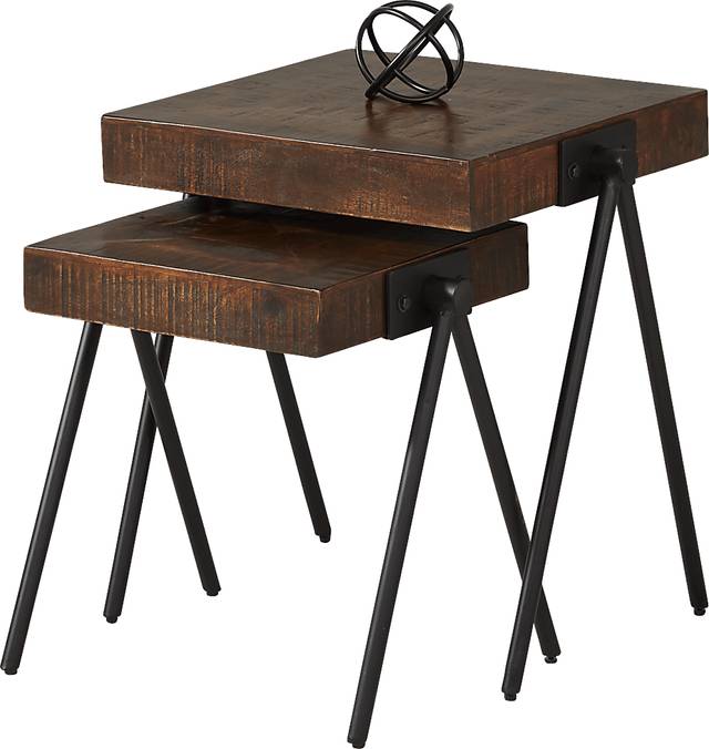 Banning Tobacco Nesting End Table Set - Thumbnail - Image 2