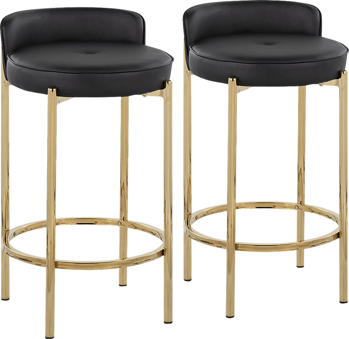 Bannon I Black Counter Stool Set of 2