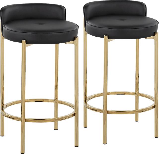Bannon I Black Counter Stool Set of 2 - Thumbnail - Image 1