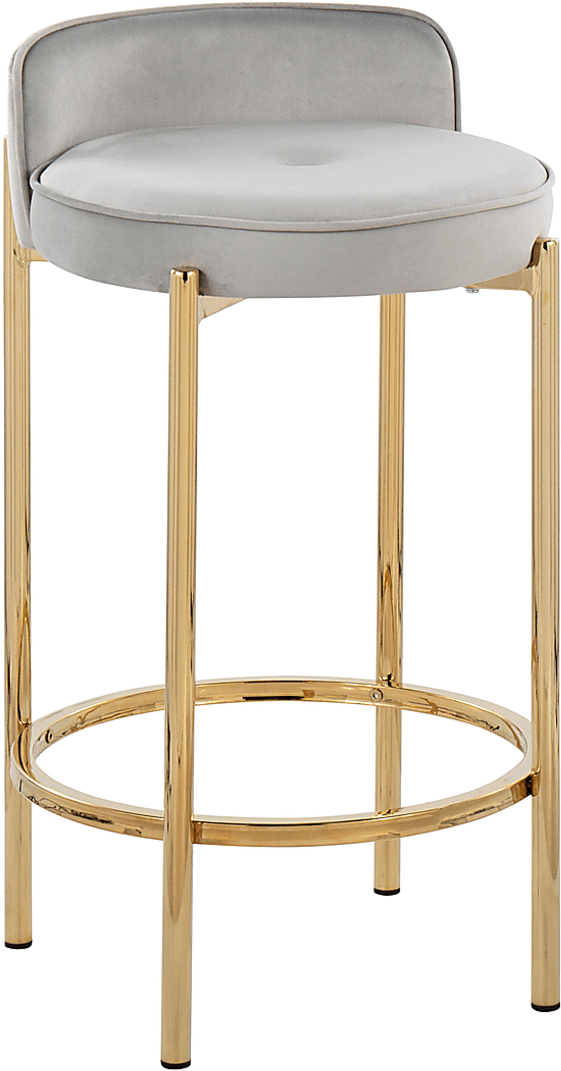 Bannon I Silver Counter Stool Set of 2 - Image 2