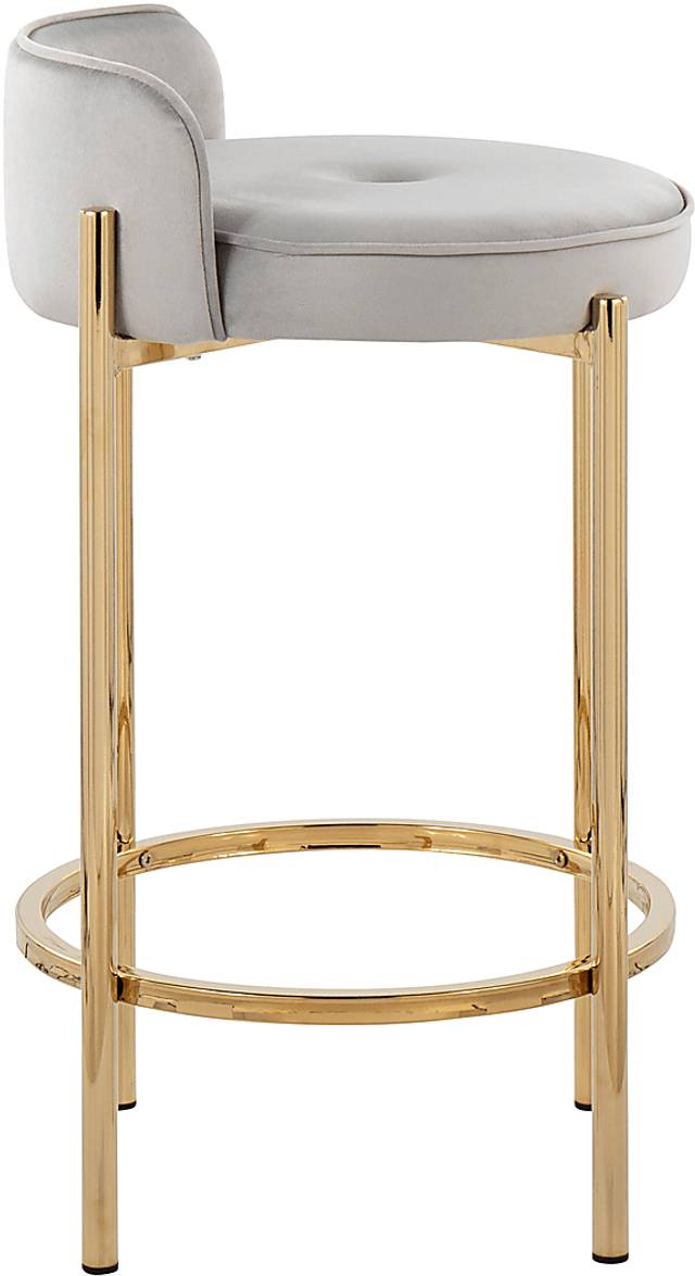 Bannon I Silver Counter Stool Set of 2 - Thumbnail - Image 3