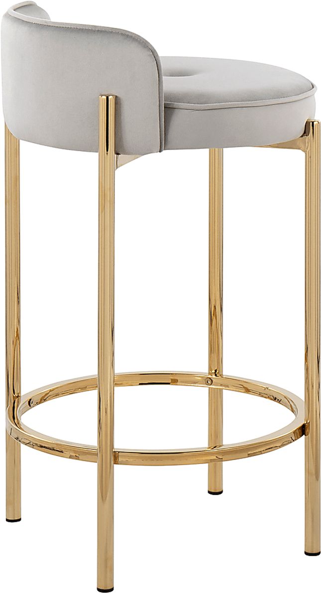 Bannon I Silver Counter Stool Set of 2