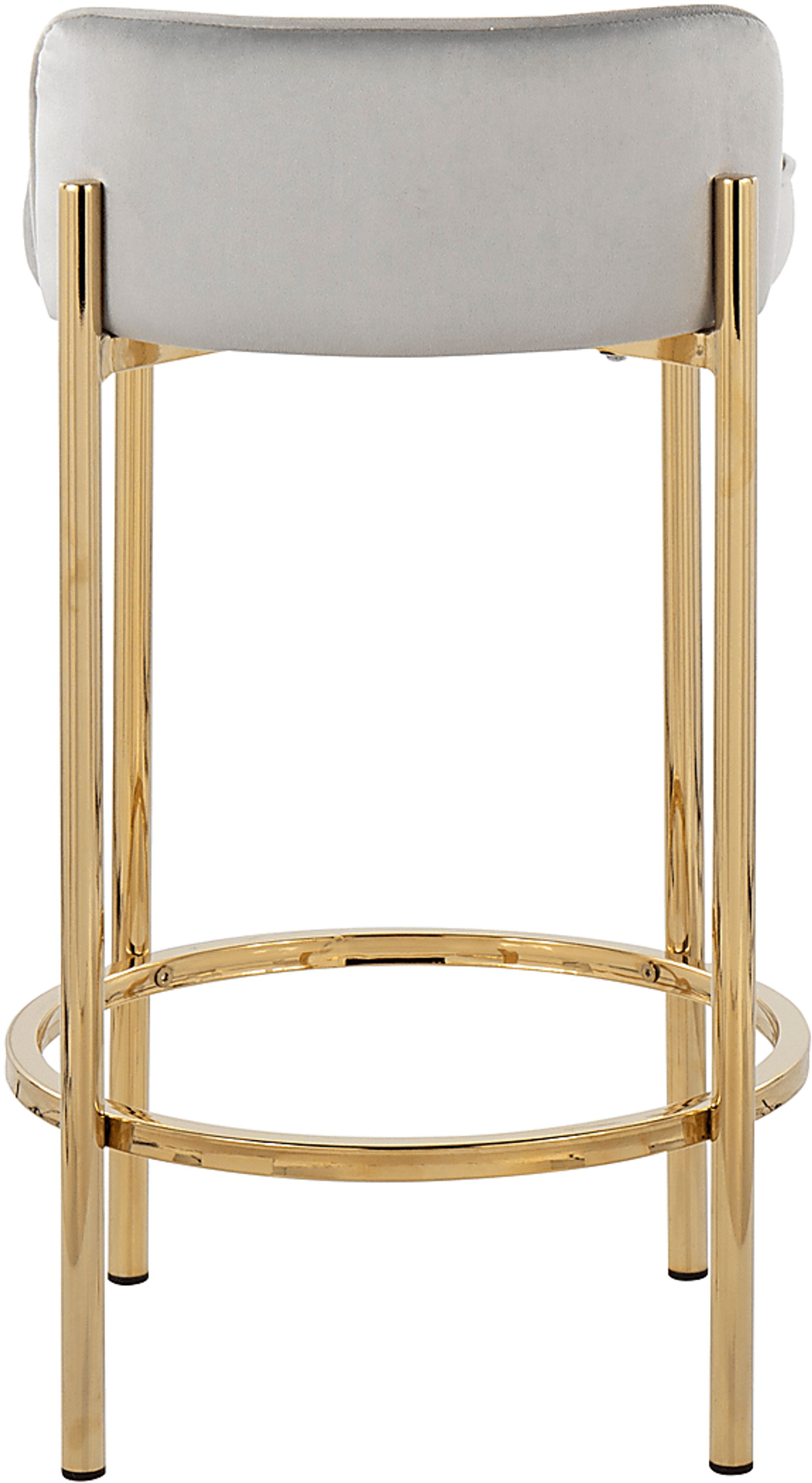 Bannon I Silver Counter Stool Set of 2 - Image 5