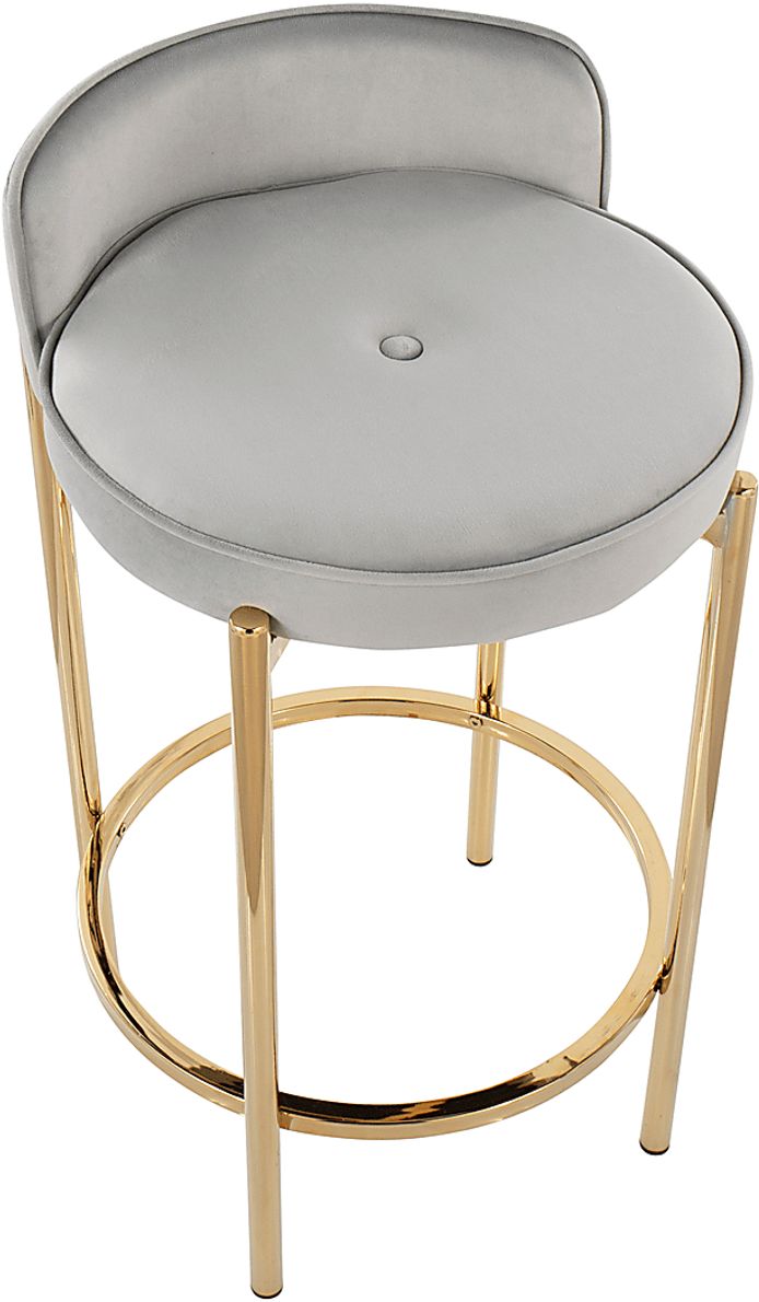 Bannon I Silver Counter Stool Set of 2