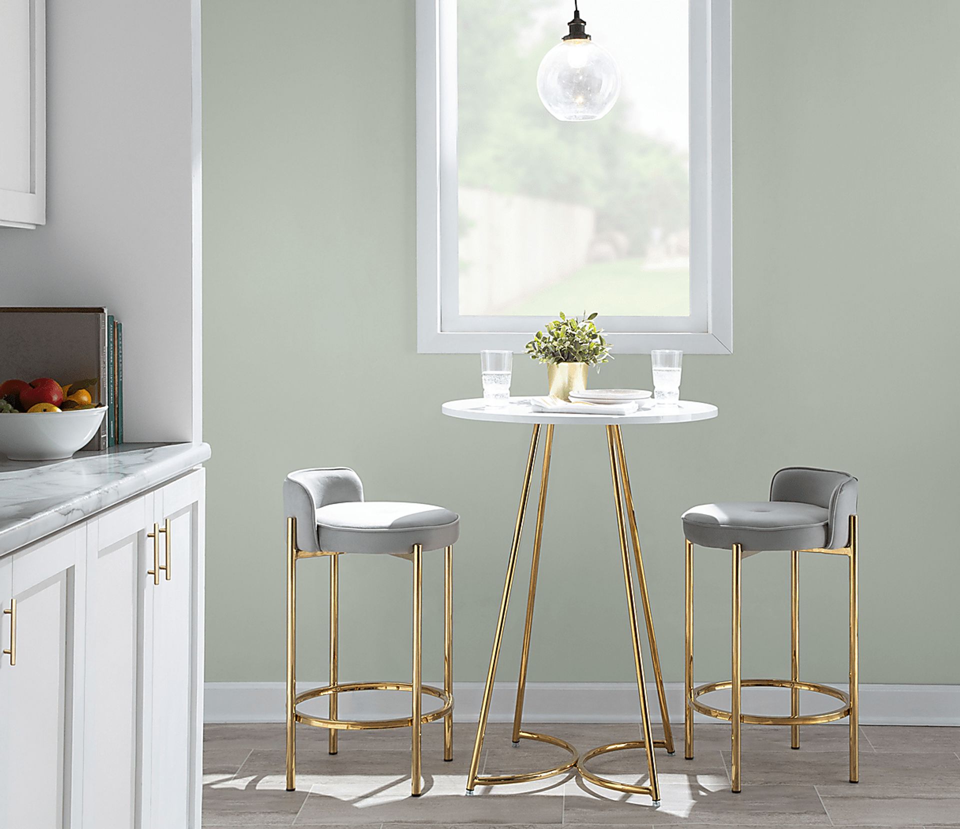 Bannon I Silver Counter Stool Set of 2 - Image 8