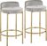 Bannon I Silver Counter Stool Set of 2