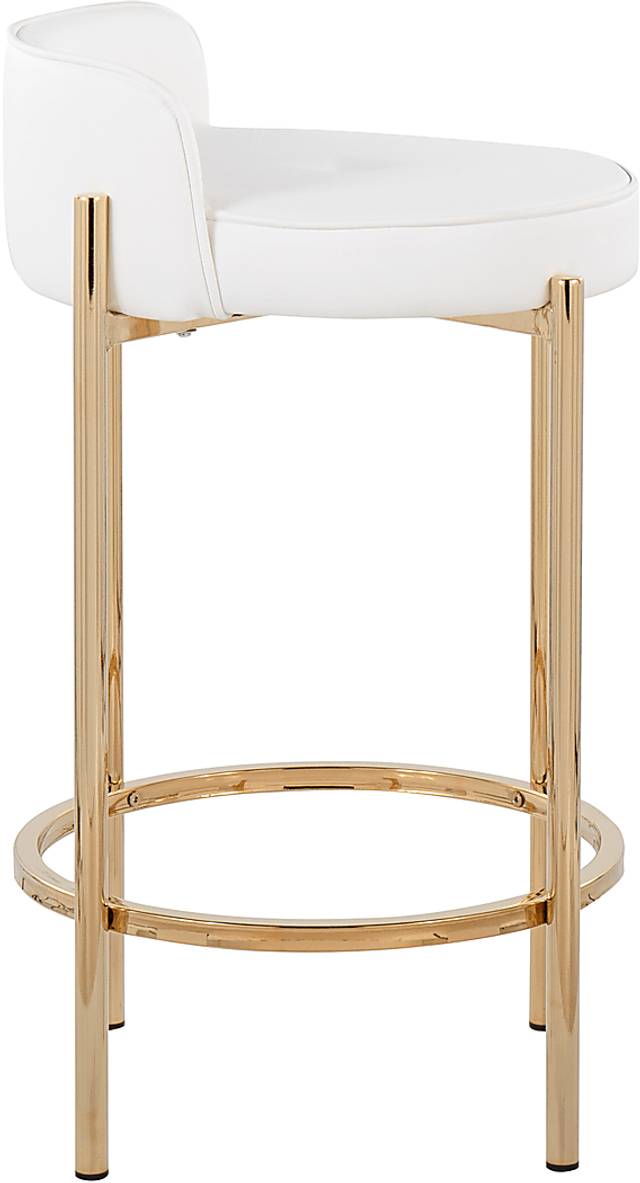 Bannon I White Counter Stool Set of 2 - Thumbnail - Image 3