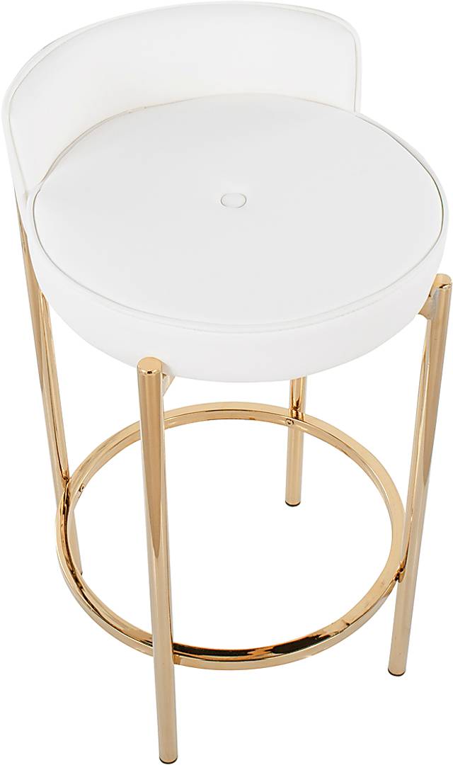 Bannon I White Counter Stool Set of 2 - Thumbnail - Image 7