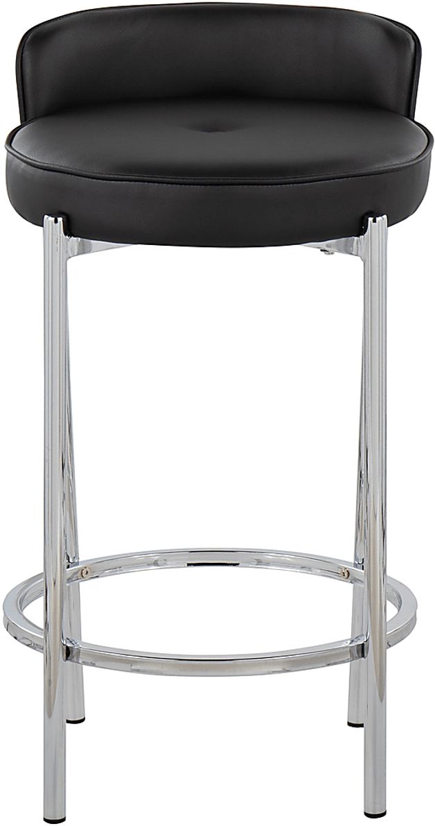 Bannon II Black Counter Stool Set of 2
