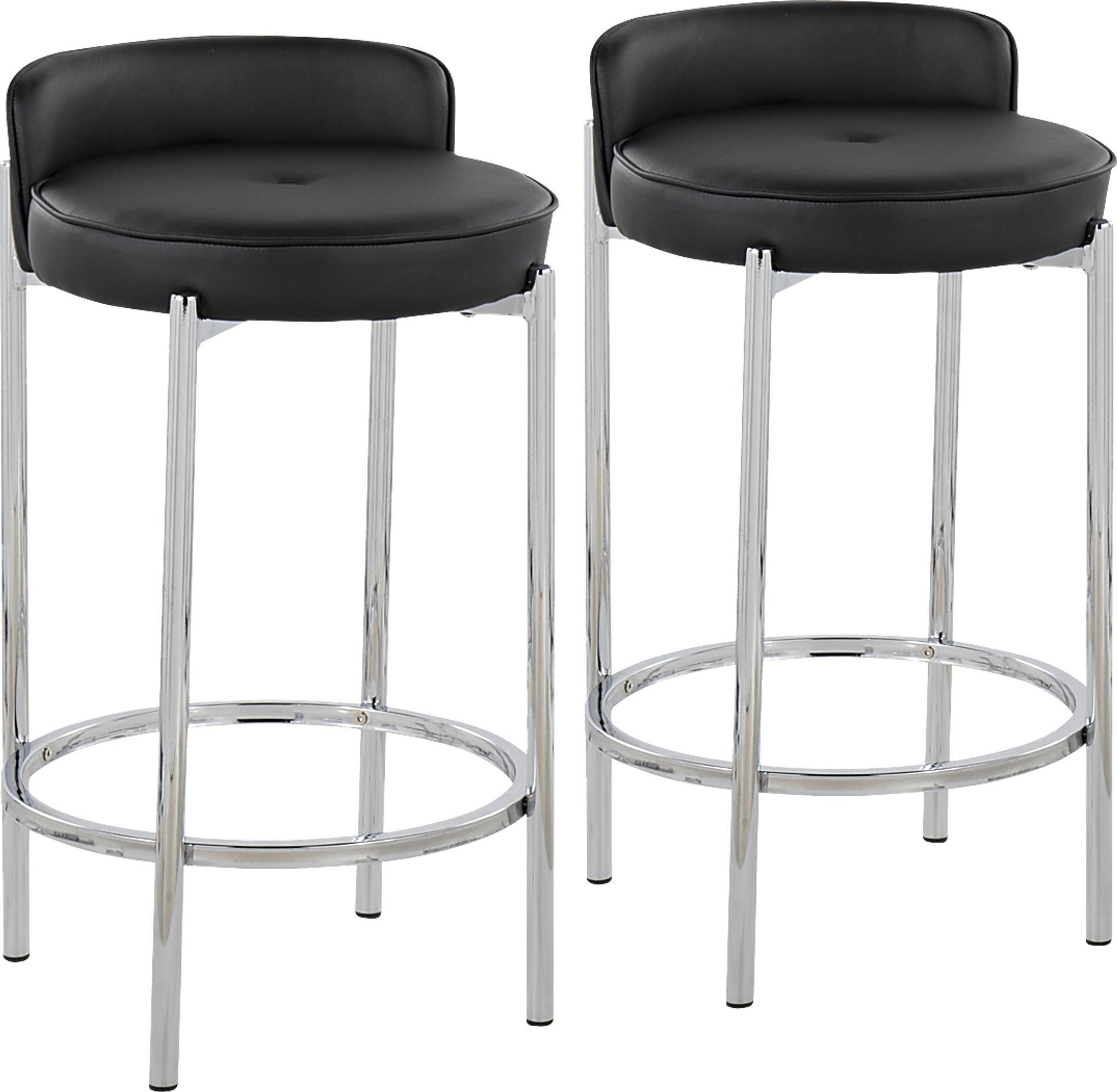 Bannon II Black Counter Stool Set of 2 - Image 1