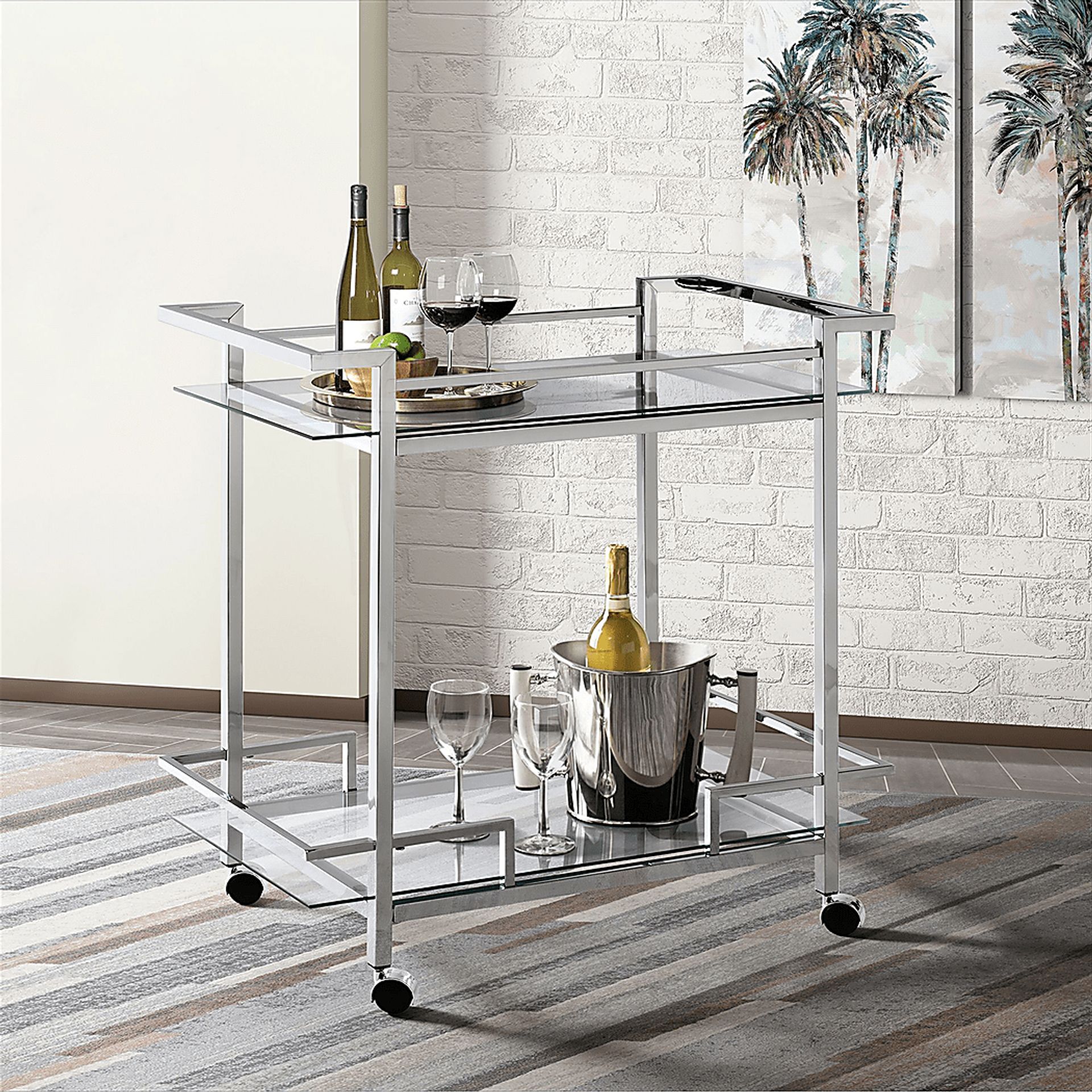 Banofax Silver Bar Cart - Image 6