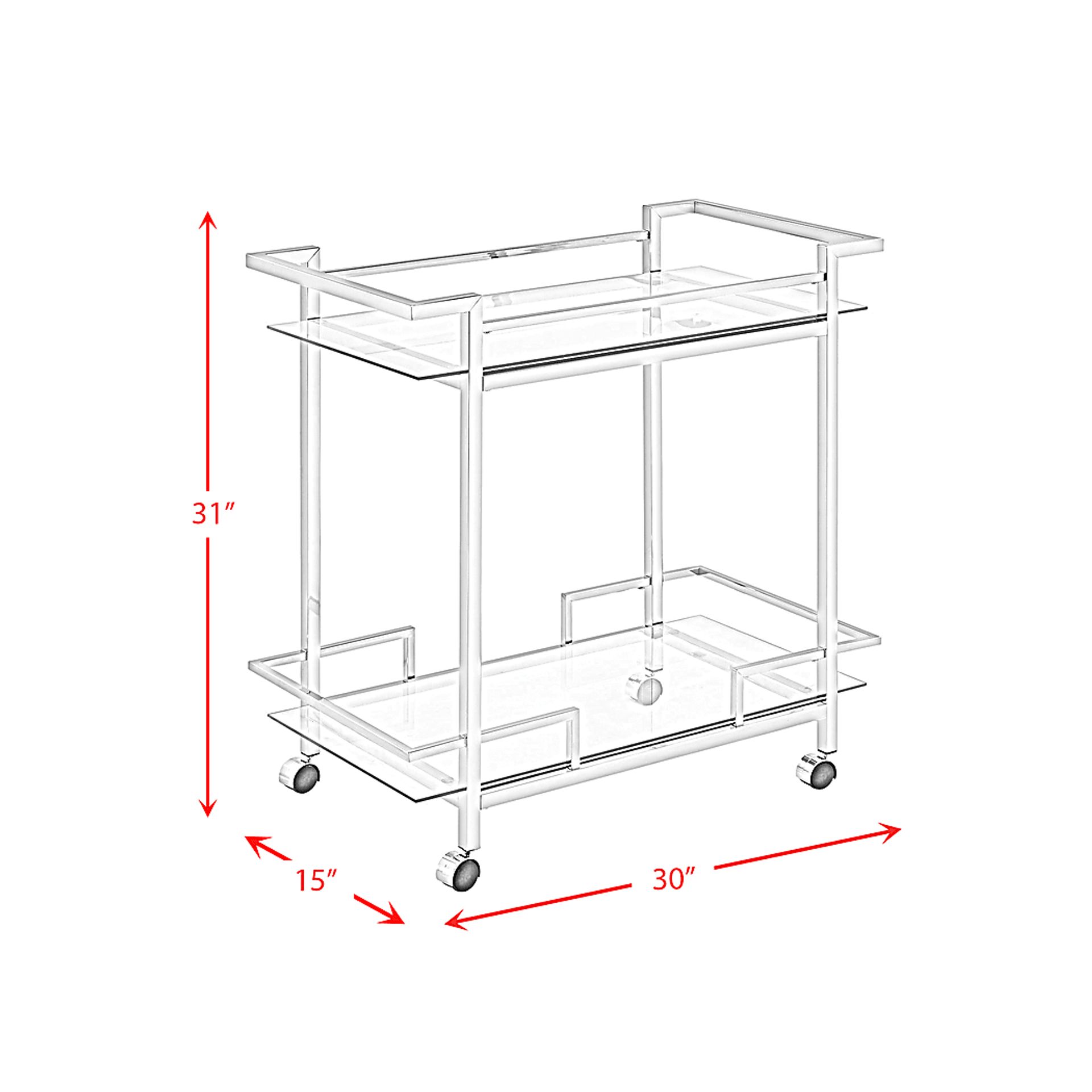 Banofax Silver Bar Cart - Image 8