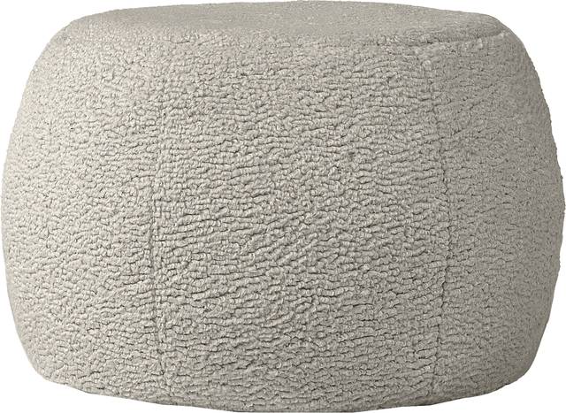 Bansqa I Gray Shearling Pouf - Thumbnail - Image 1