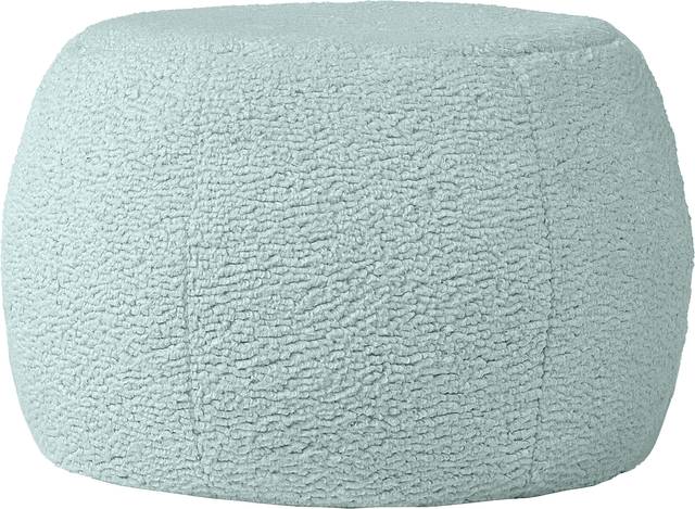 Bansqa I Green Shearling Pouf - Thumbnail - Image 1
