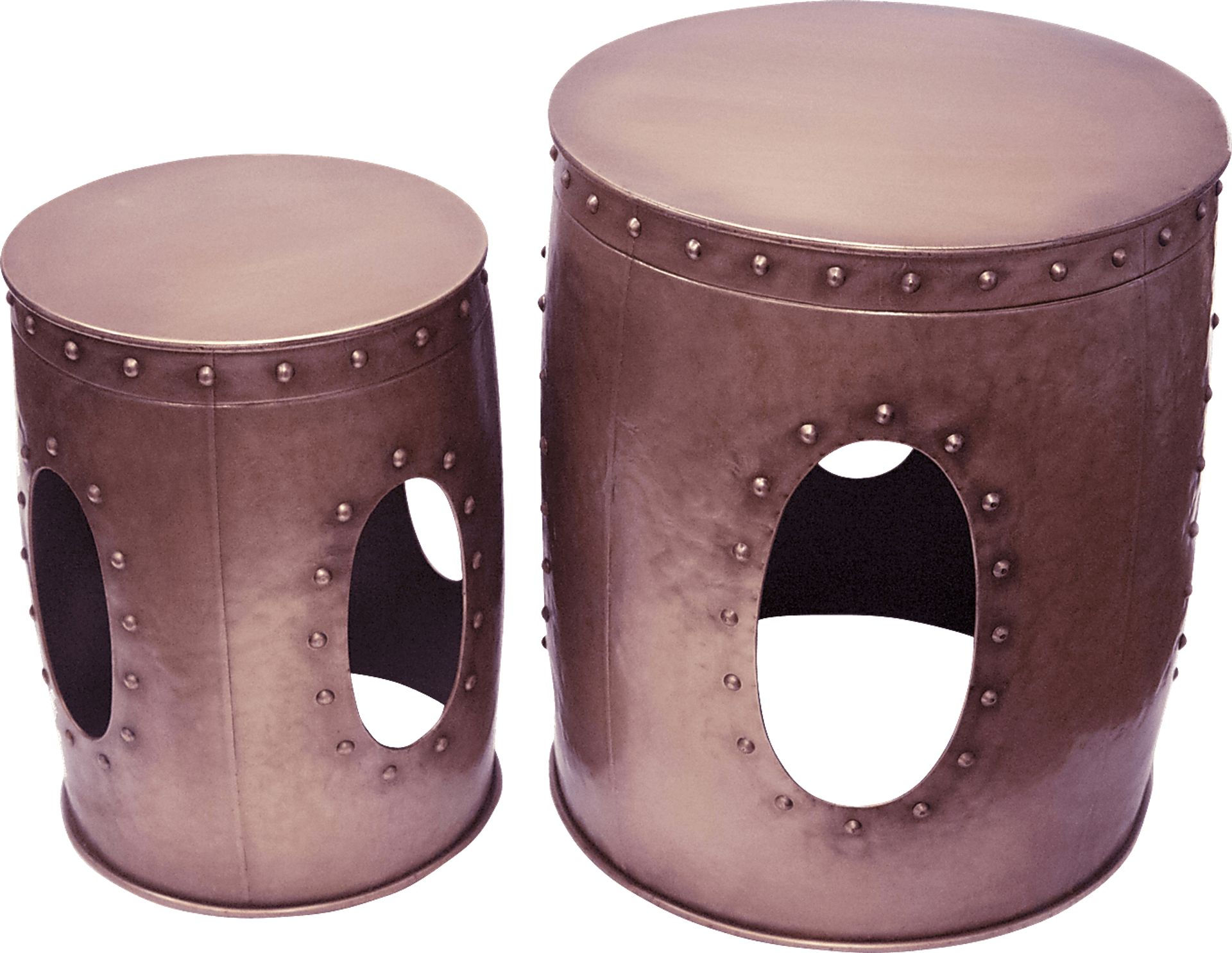 Banstead Copper Set of 2 Accent Tables - Image 1