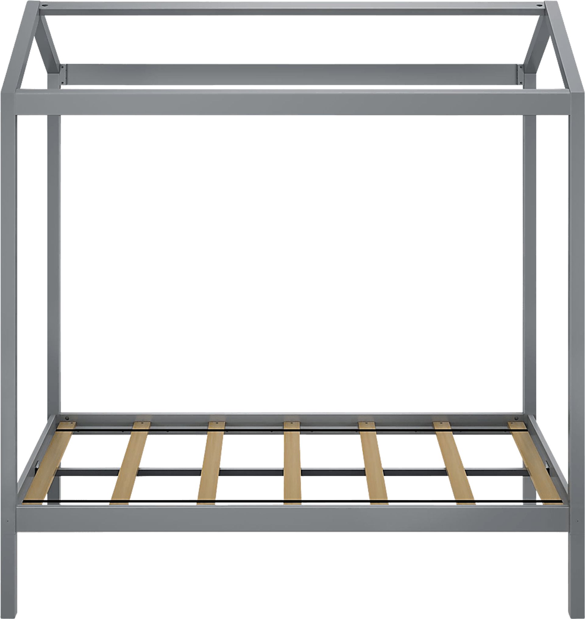 Kids Banting Gray Twin House Bed - Image 4