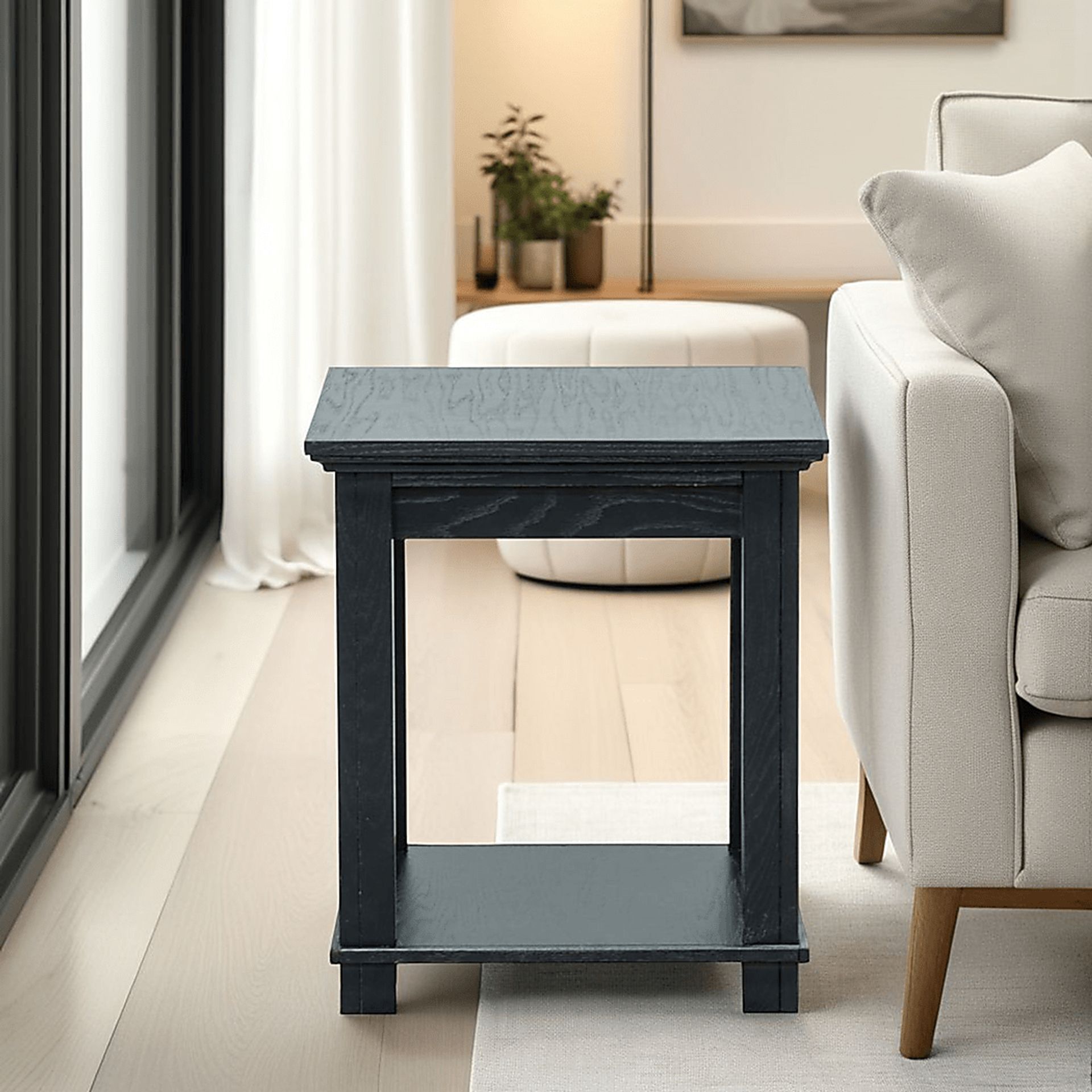 Baozi Black End Table - Image 2