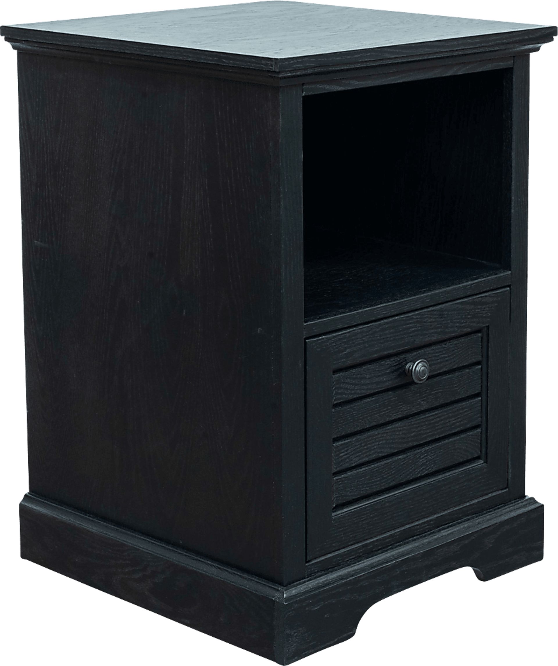 Baozi Black File Cabinet - Image 1