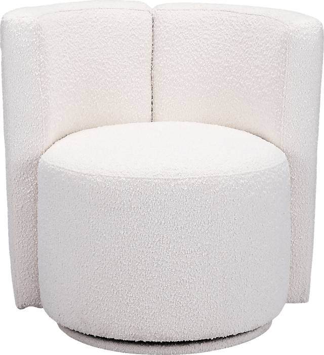 Baozy White Accent Chair - Thumbnail - Image 2