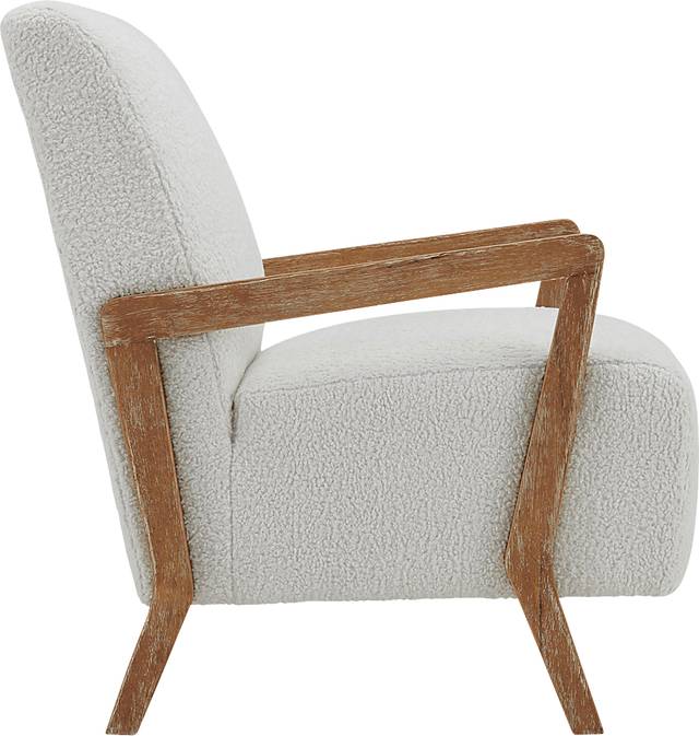 Baranco White Accent Chair - Thumbnail - Image 3