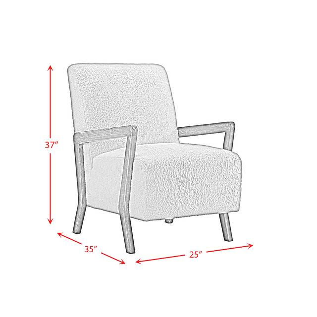 Baranco White Accent Chair - Thumbnail - Image 9