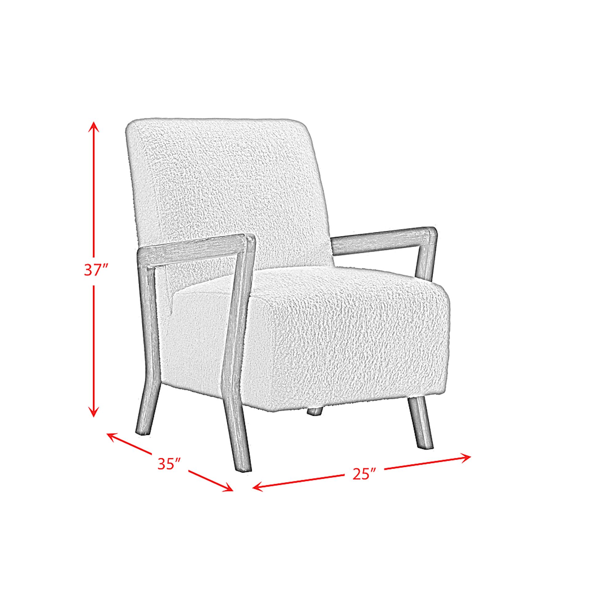 Baranco White Accent Chair - Image 9