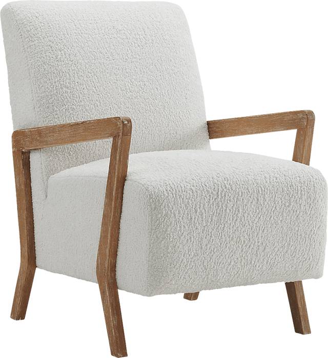 Baranco White Accent Chair - Thumbnail - Image 1
